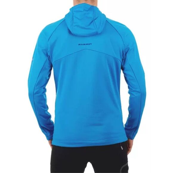 NWOT Mammut Blue Quarter Zip Hooded Pullover Lightweight Jacket Men's XXL - Picture 2 of 14